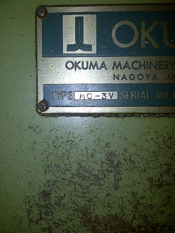 Okuma MC-3V, Machine ID: 5593
